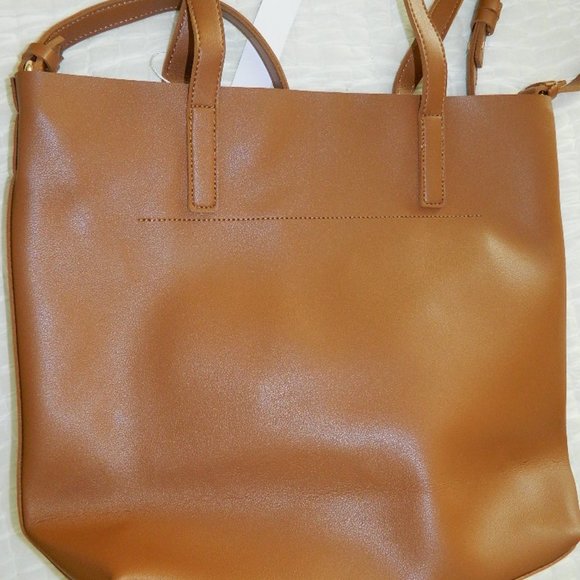 Henny + Lev Danielle VEGAN LEATHER 2-IN-1 Everyday Tote Bag w/Dust Cover NWT - Picture 3 of 16